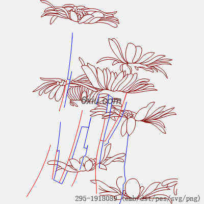 svg矢量绣花图下载