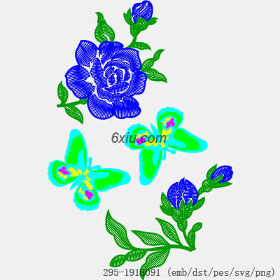 svg矢量绣花图下载