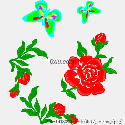 svg矢量绣花图下载