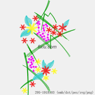 svg矢量绣花图下载
