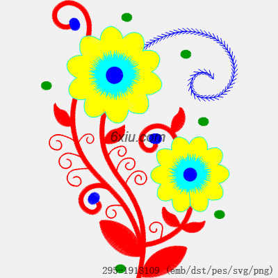 svg矢量绣花图下载