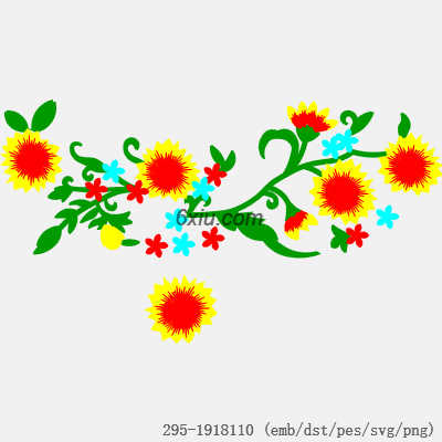 svg矢量绣花图下载