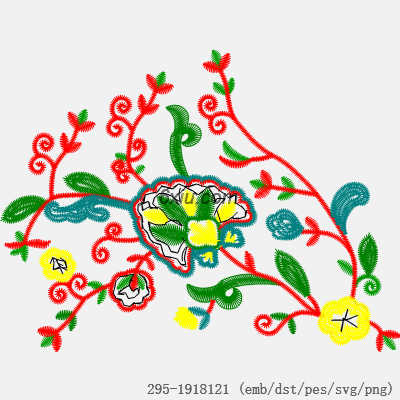 svg矢量绣花图下载