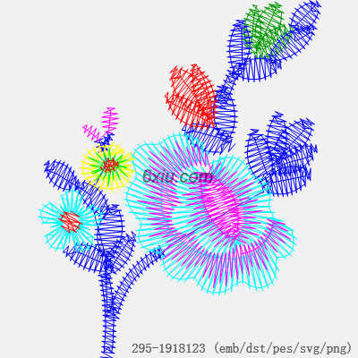 svg矢量绣花图下载