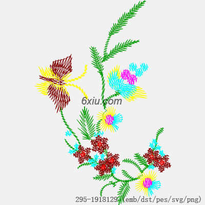svg矢量绣花图下载