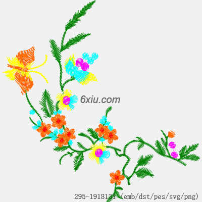 svg矢量绣花图下载