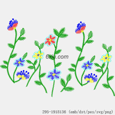 svg矢量绣花图下载