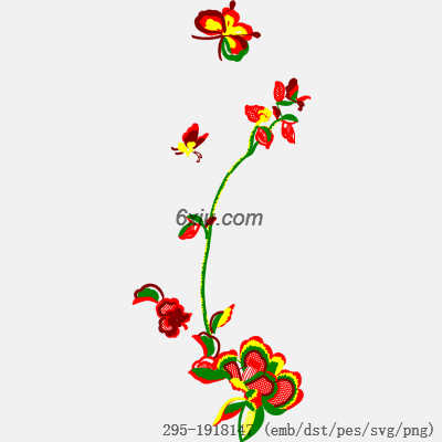 svg矢量绣花图下载