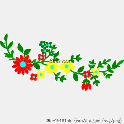 svg矢量绣花图下载
