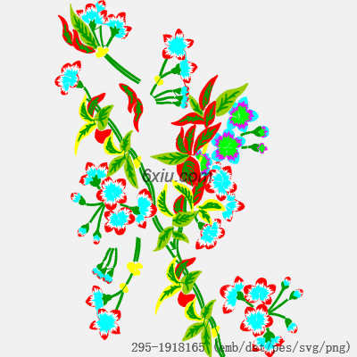 svg矢量绣花图下载