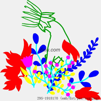 svg矢量绣花图下载