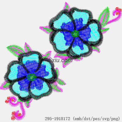 svg矢量绣花图下载