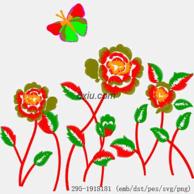svg矢量绣花图下载