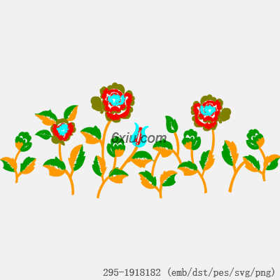 svg矢量绣花图下载