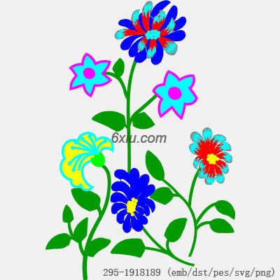 svg矢量绣花图下载