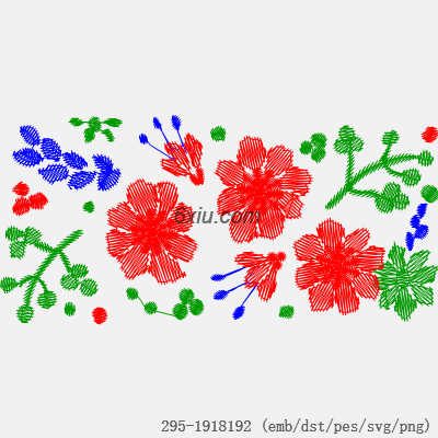 svg矢量绣花图下载