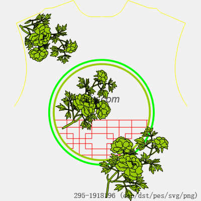 svg矢量绣花图下载