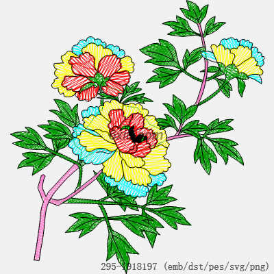 svg矢量绣花图下载