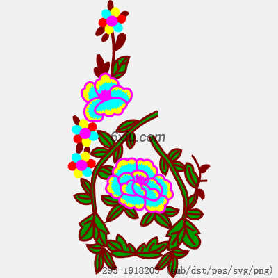 svg矢量绣花图下载