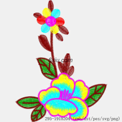 svg矢量绣花图下载