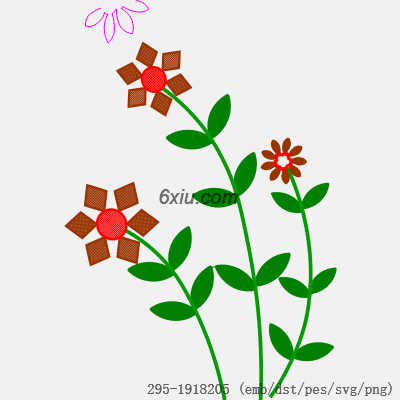 svg矢量绣花图下载