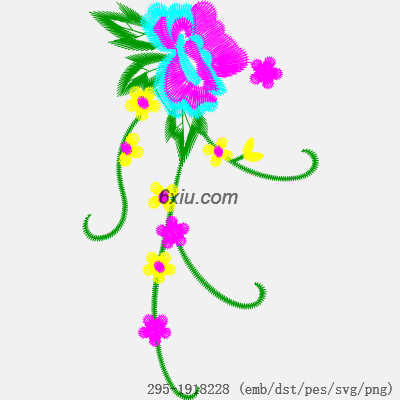 svg矢量绣花图下载