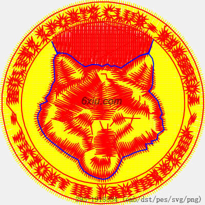 svg矢量绣花图下载