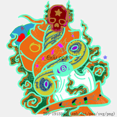 svg矢量绣花图下载