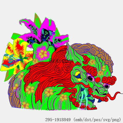 svg矢量绣花图下载