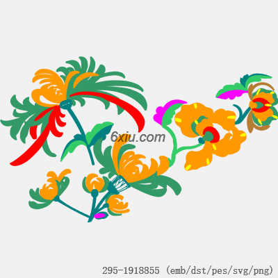 svg矢量绣花图下载