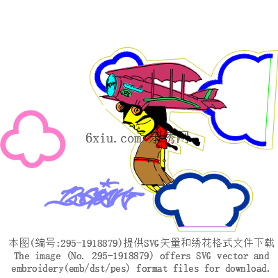 svg矢量绣花图下载