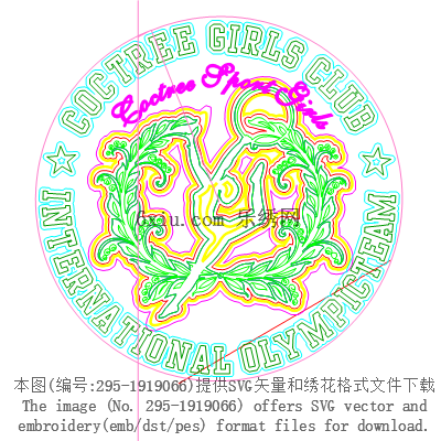 svg矢量绣花图下载