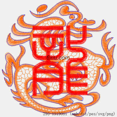 svg矢量绣花图下载