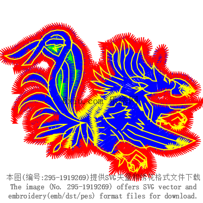 svg矢量绣花图下载