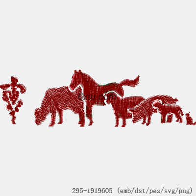 svg矢量绣花图下载