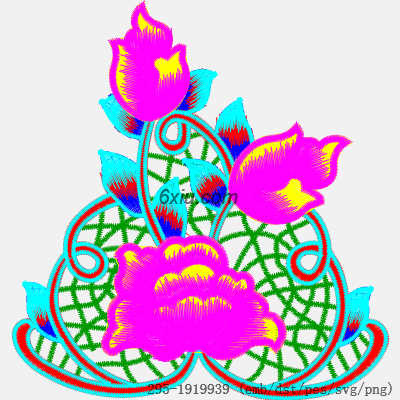 svg矢量绣花图下载