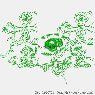 svg矢量绣花图下载