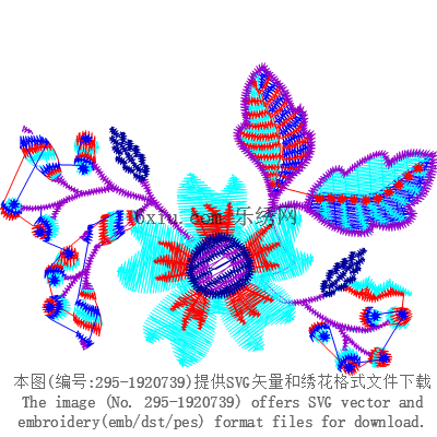 svg矢量绣花图下载