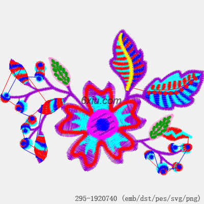 svg矢量绣花图下载
