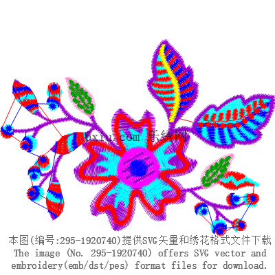svg矢量绣花图下载