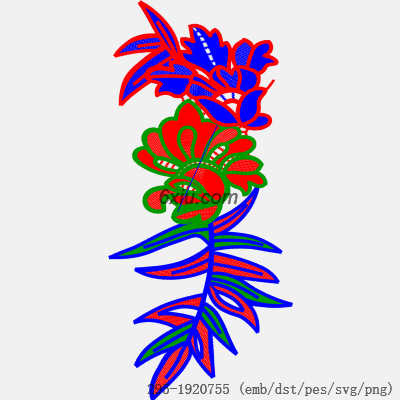 svg矢量绣花图下载