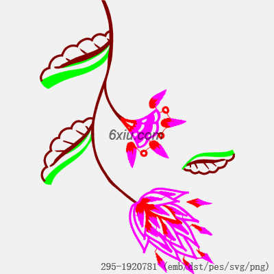 svg矢量绣花图下载