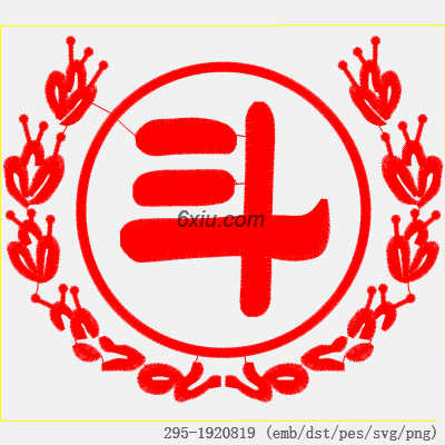 svg矢量绣花图下载