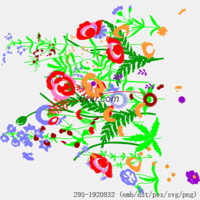 svg矢量绣花图下载
