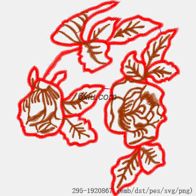 svg矢量绣花图下载