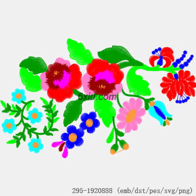 svg矢量绣花图下载