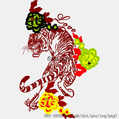 svg矢量绣花图下载