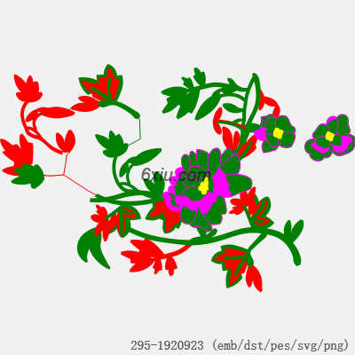 svg矢量绣花图下载