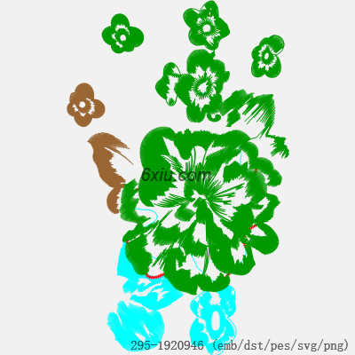 svg矢量绣花图下载