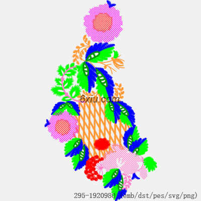 svg矢量绣花图下载